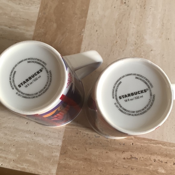 2 Starbucks 2017 Christmas Coffee Mug Animals In Holiday Tall mugs - Picture 6 of 8